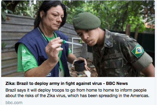 Βραζιλιάνοι πεζοναύτες κατά του ιού Ζίκα!