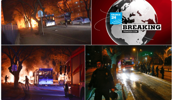 Έκρηξη παγιδευμένου αυτοκινήτου στην Άγκυρα! Νεκροί και τραυματίες