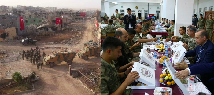 Ο Ερντογάν δείπνησε με τις στρατιωτικές δυνάμεις που ξεκληρίζουν τους Κούρδους