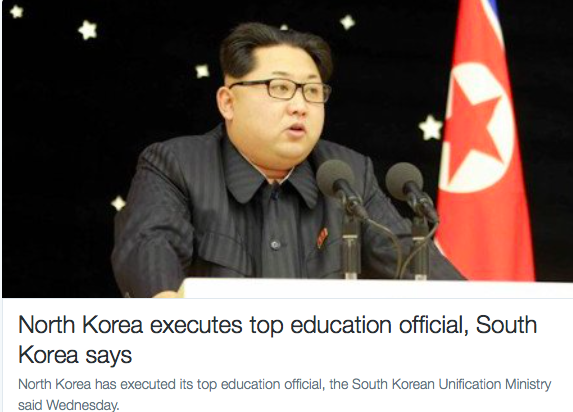 Για εκτέλεση του υπουργού Παιδείας στη Βόρεια Κορέα μιλά η Σεούλ