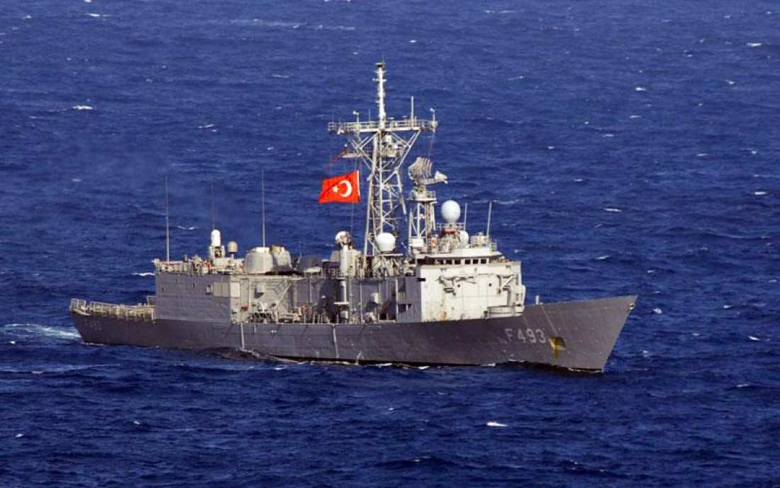 Φρεγάτα του τουρκικού ναυτικού παρενόχλησε ερευνητικό σκάφος στην Κύπρο