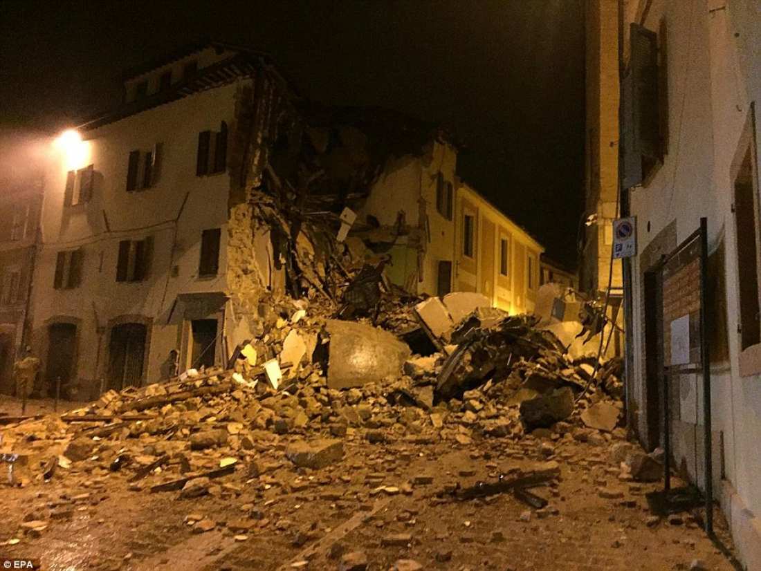 Νέος μεγάλος σεισμός στην Ιταλία! 7,1 Ρίχτερ κοντά στην Περούτζια