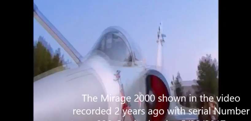 Το Mirage 2000 που έπεσε στις Σποράδες σε βίντεο