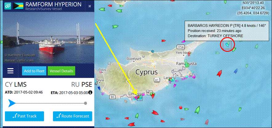Η Τουρκία απειλεί με casus beli στα χαρτιά και με το Barbaros στην κυπριακή ΑΟΖ! Χάρτης