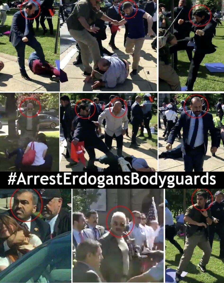 Αυτοί είναι οι μπράβοι του Ερντογάν που οι αμερικανοί θέλουν να συλλάβουν