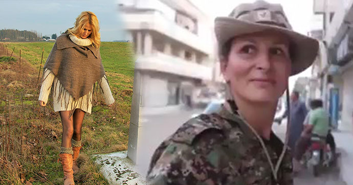 Από την πασαρέλα στο πεδίο μάχης! Μοντέλο στο πλευρό των Κούρδων κατά του ISIS