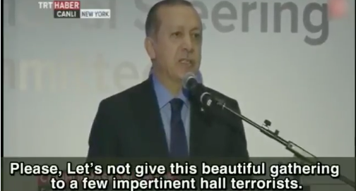 Το βίντεο με τα επεισόδια σε ομιλία του Ερντογάν στη Νέα Υόρκη
