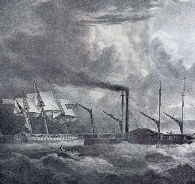 Καρτερία το πρώτο ελληνικό ατμόπλοιο καταπλέει σαν σήμερα το 1826 στο Ναύπλιο