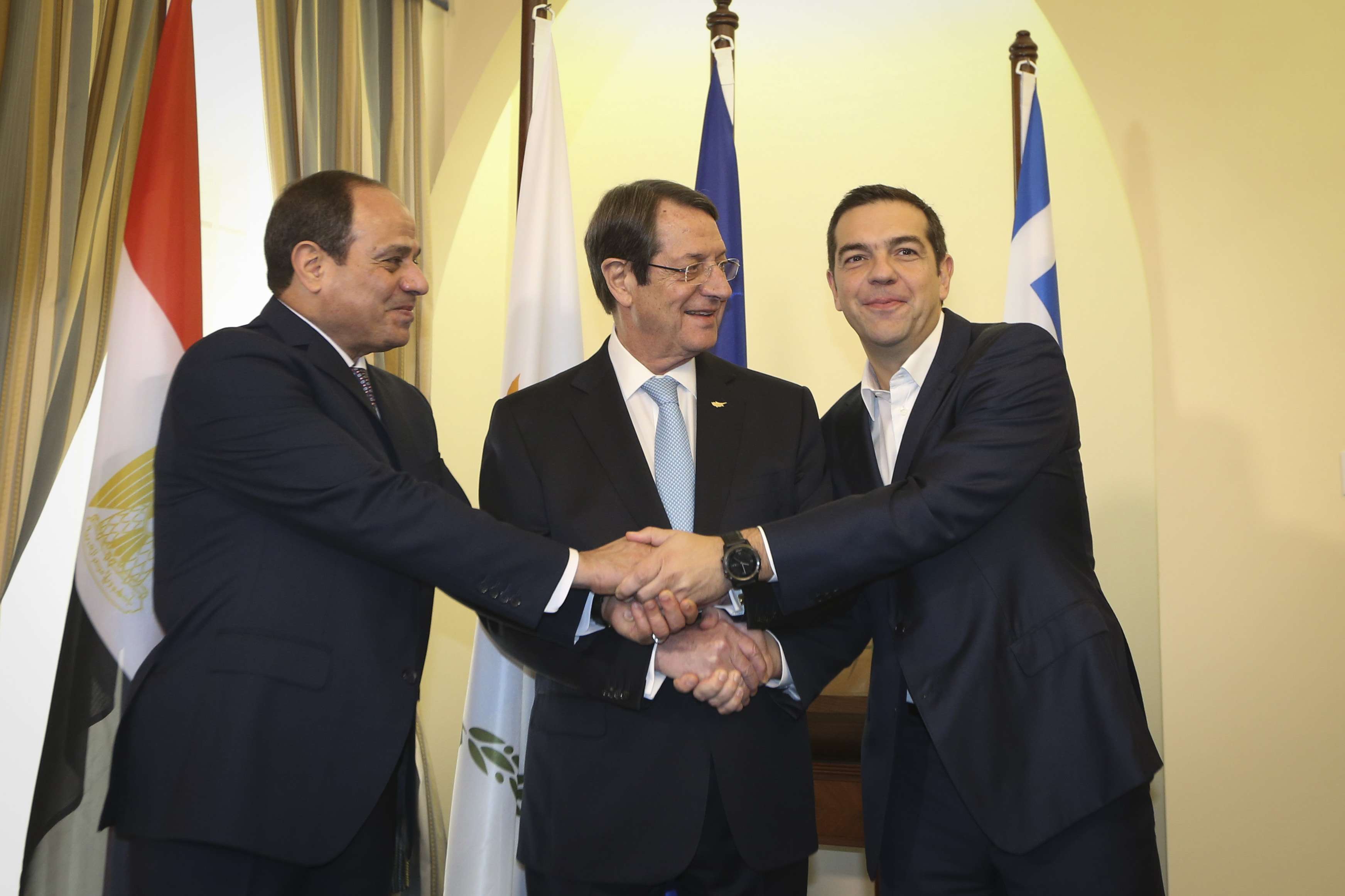 Οριοθέτηση κοινών θαλασσίων συνόρων αποφάσισαν Ελλάδα,Αίγυπτος και Κύπρος