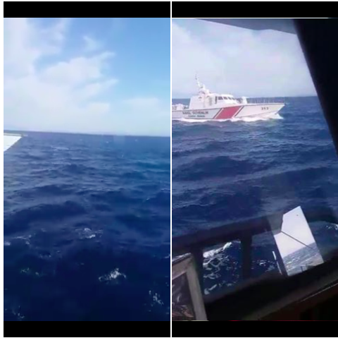 Τουρκικό σκάφος της Ακτοφυλακής παρενοχλεί ελληνικό αλιευτικό- Βίντεο
