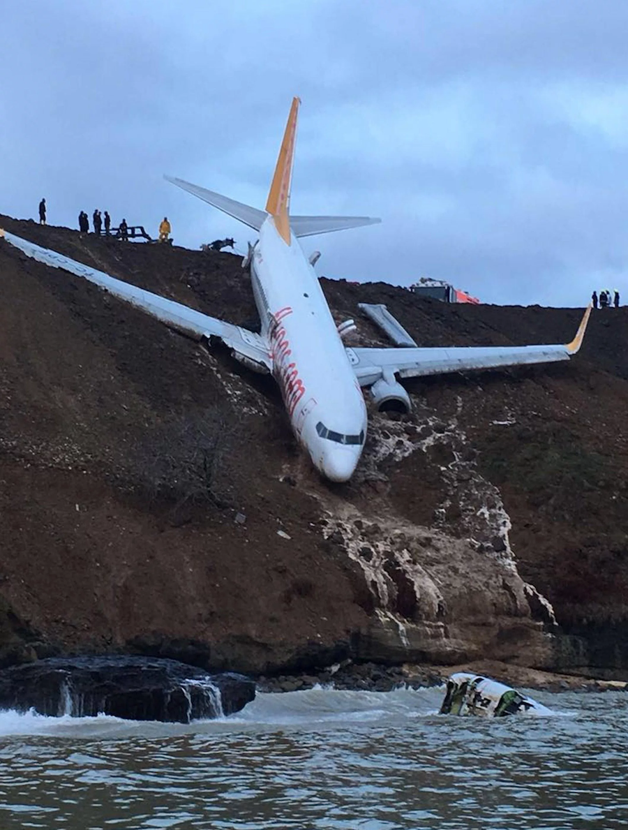 Παραλίγο αεροπορική τραγωδία στην Τραπεζούντα! Φωτογραφία από το ατύχημα
