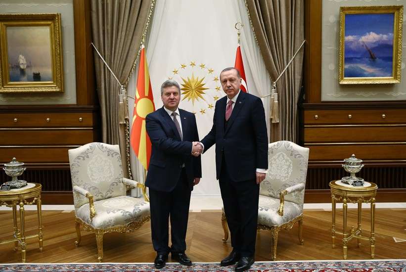 Ο Σκοπιανός πρόεδρος δίπλα στον Ερντογάν 