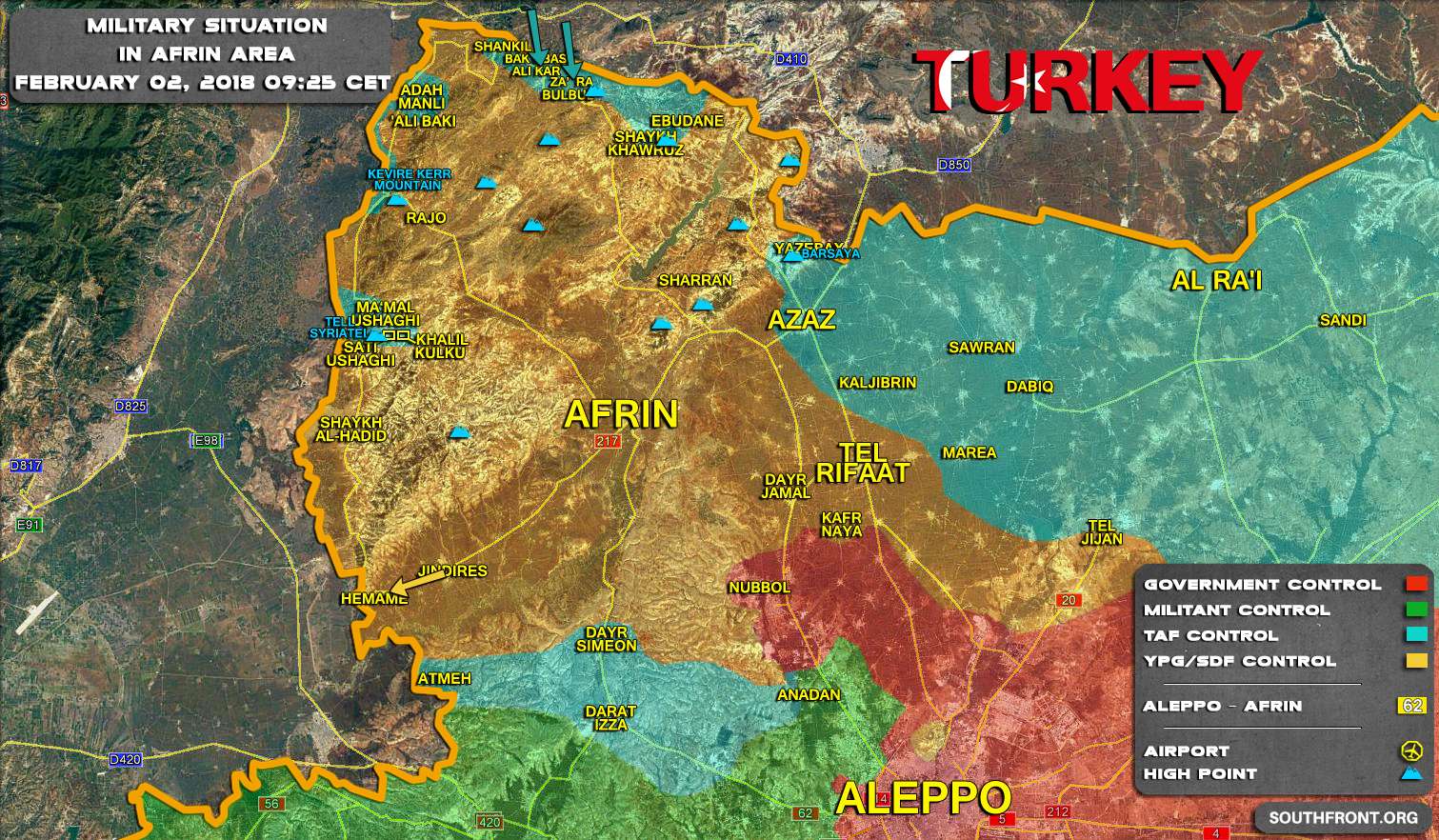 Συριακό Παρατηρητήριο: Επιβεβαιώνει την περικύκλωση του Αφρίν και κατηγορεί την Τουρκία για εθνοκάθαρση