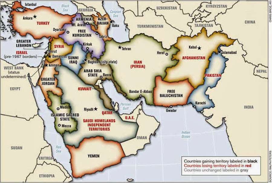 Το αμερικανικό σχέδιο διαμελισμού 22 χωρών, η τύχη που περιμένει την Τουρκία και η ελληνική απουσία