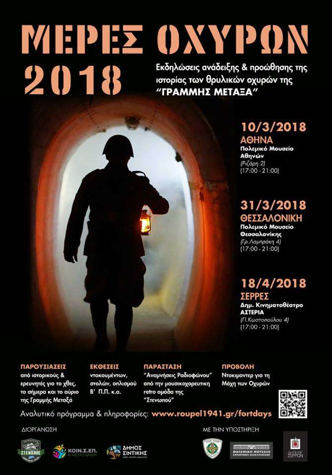 Μέρες Οχυρών 2018 στο Πολεμικό Μουσείο