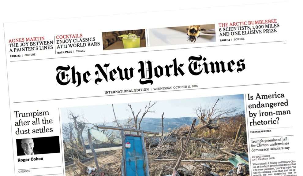 Οι New York Times θέλουν να έρθουν για ρεπορτάζ στη Ρω