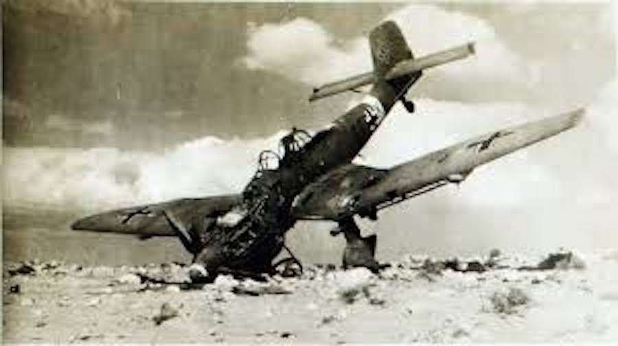 Ανθρώπινα οστά σε νησίδα της Κρήτης όπου είχε καταρριφθεί γερμανικό αεροσκάφος το 1941