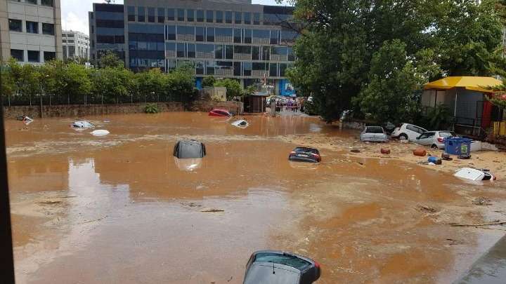 Πλημμύρες σε Μαρούσι και Κηφισιά