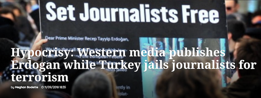 Η  υποκρισία και ανοχή της Δύσης και των ΜΜΕ στον δικτάτορα Ερντογάν! Άρθρο κόλαφος
