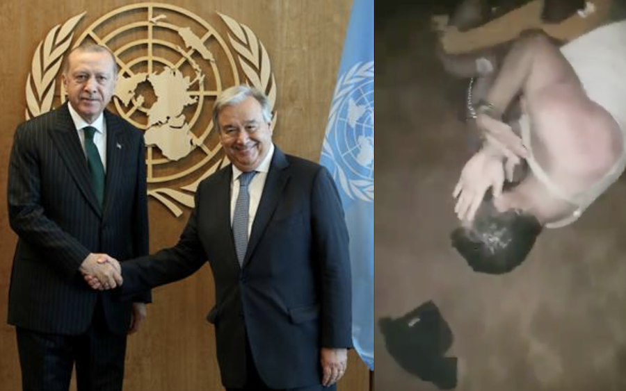 Όσο ο Ερντογάν μιλά στον ΟΗΕ δείτε το βίντεο: Βασανίζουν Κούρδο οι 