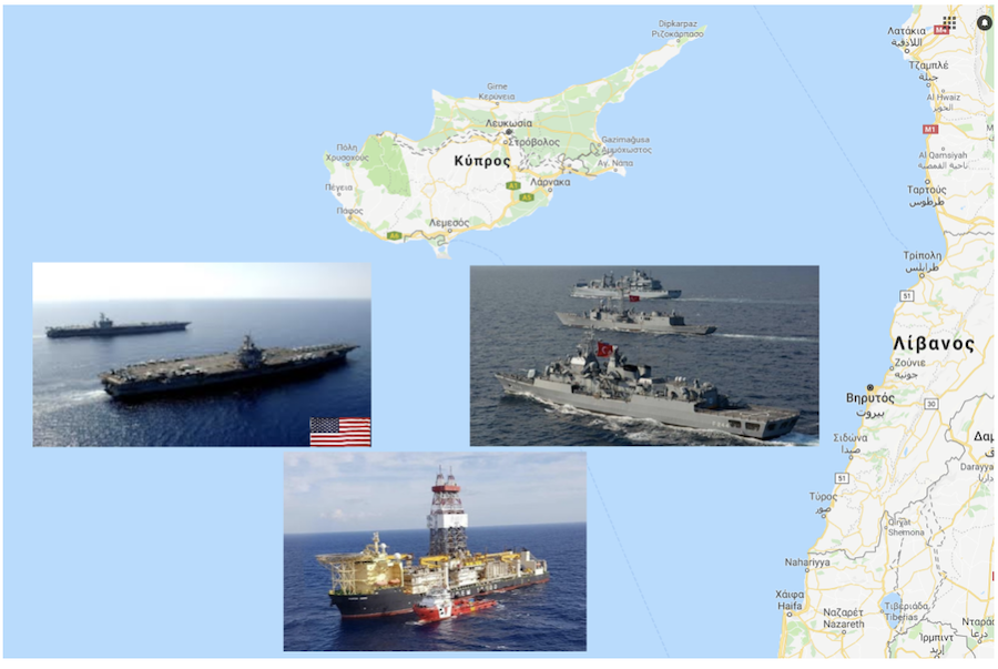 Γεωτρύπανα και πολεμικά πλοία συνωστίζονται στην κυπριακή ΑΟΖ!
