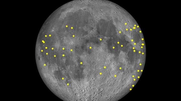 55 λάμψεις από πρόσκρουση μετεωροειδών έχει δει στη Σελήνη το τηλεσκόπιο στο Κρυονέρι