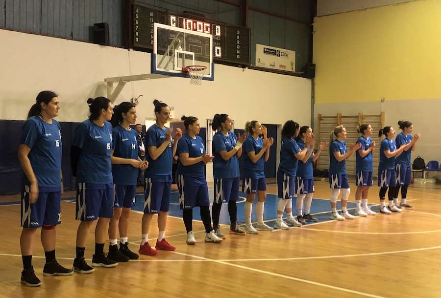 Οι γυναίκες της Εθνικής Μπάσκετ ΕΔ σε αγώνα φιλανθρωπικό