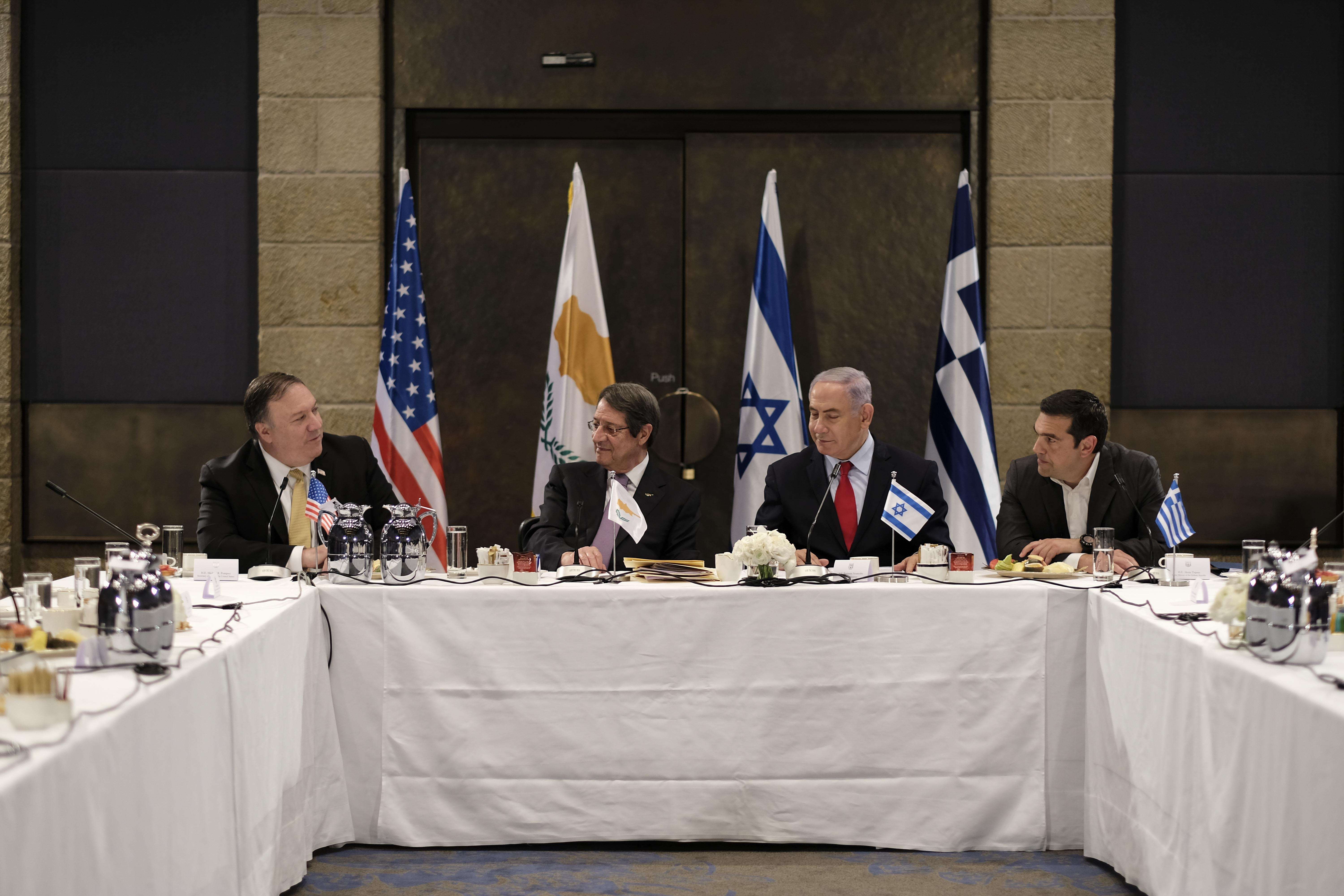 Στήριξη των ΗΠΑ στην τριμερή συνεργασία Ελλάδας-Κύπρου-Ισραήλ σε θέματα ασφάλειας και ενέργειας