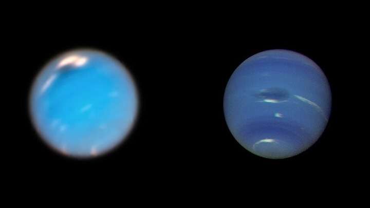 Το διαστημικό τηλεσκόπιο Hubble «είδε» τη γέννηση  θυελλώδους σκοτεινής κηλίδας στον Ποσειδώνα