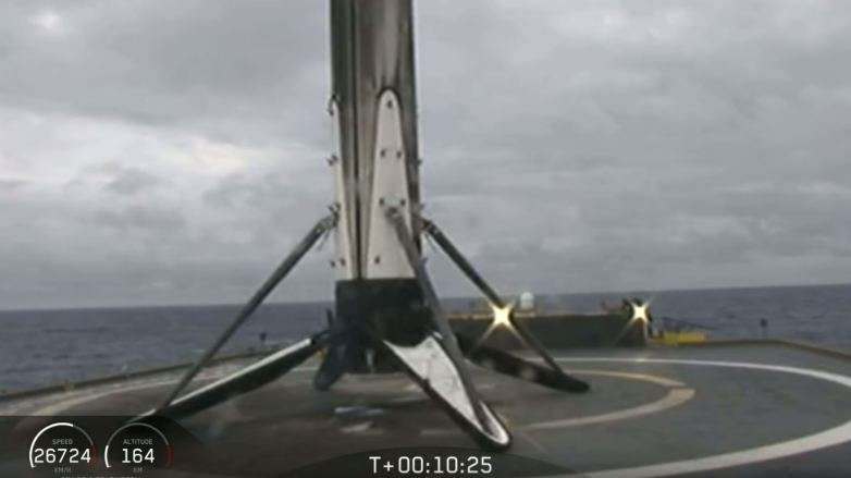 Πύραυλος Falcon Heavy:  Γύρισε από το διάστημα αλλά τον ...έχασαν λόγω θαλασσοταραχής!