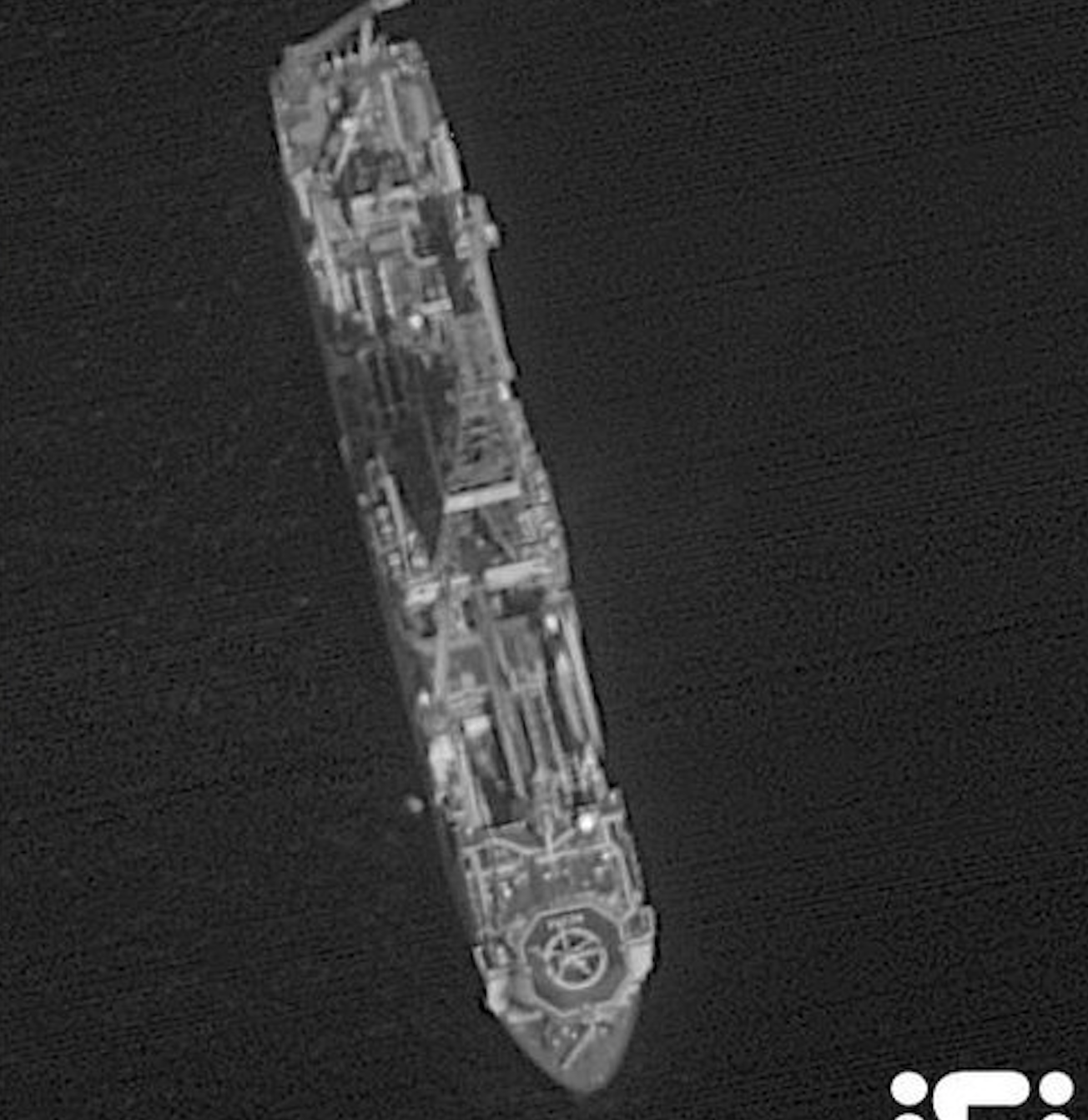 Ο Πορθητής φωτογραφημένος από ισραηλινό δορυφόρο 50 μίλια από την Κύπρο