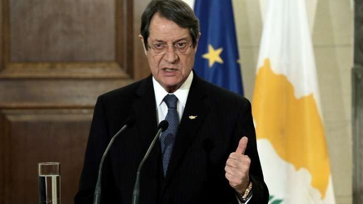 Περισσότερη αποφασιστικότητα έναντι της Τουρκίας ζήτησε από τους Ευρωπαίους ο πρόεδρος της Κύπρου