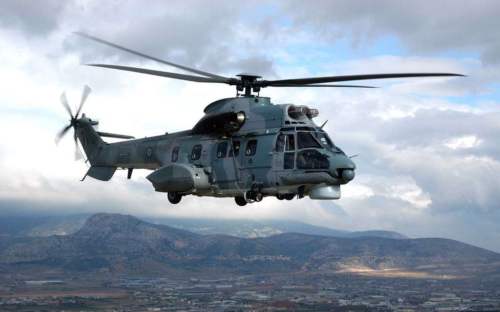 Μεταφορά Τραυματία με Ελικόπτερο Super Puma της ΠΑ