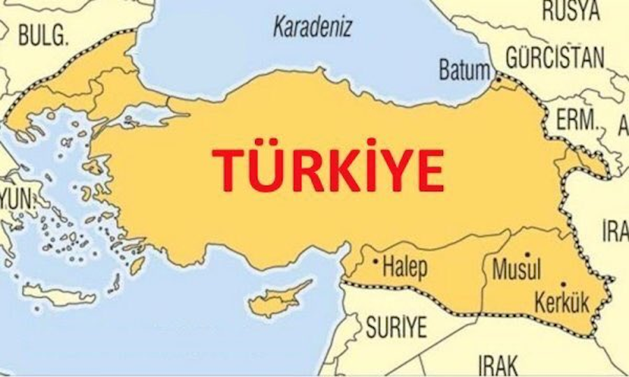 Ντελίριο εθνικισμού στην Τουρκία με χάρτες του 
