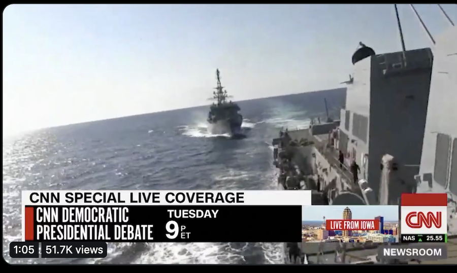 Επεισόδιο μεταξύ Αμερικανικού και Ρωσικού πλοίου στην Αραβική θάλασσα-Βίντεο