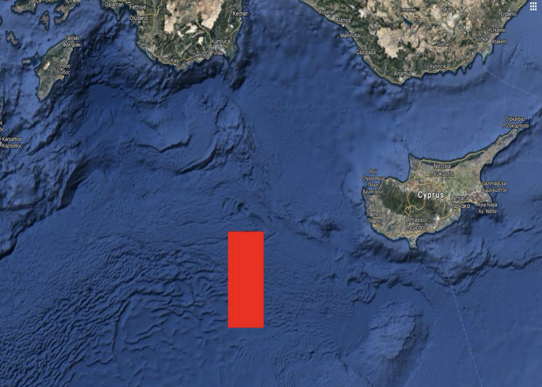 Τουρκική NAVTEX για σεισμικές έρευνες από το Oruc Reis δυτικά της Κύπρου