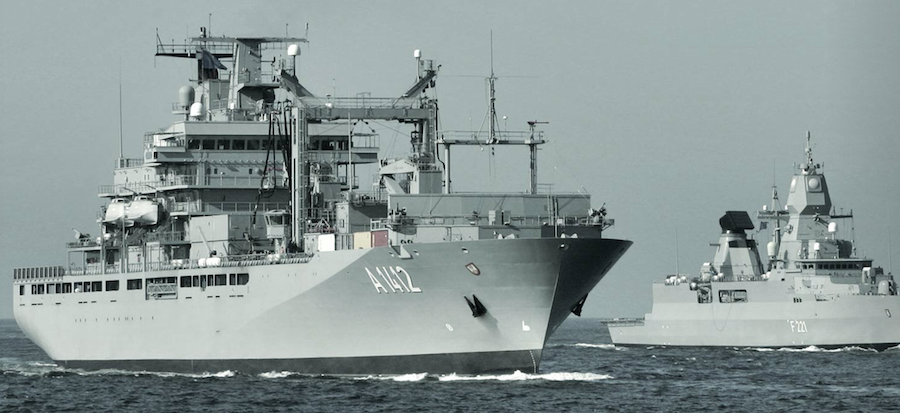 Γερμανικό Πολεμικό Πλοίο σε ρόλο ΜΚΟ στο Αιγαίο