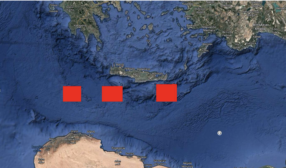 NAVTEX νότια της Κρήτης από τους Τούρκους