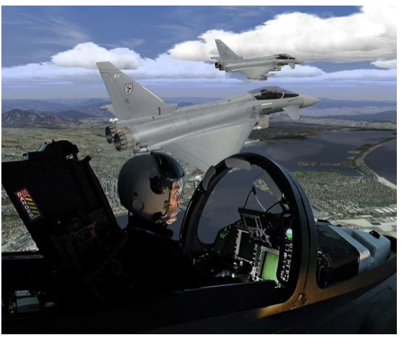 Συστήματα οπτικής απεικόνισης CAE Medallion MR e-Series για τους εξομοιωτές Eurofighter του Κατάρ