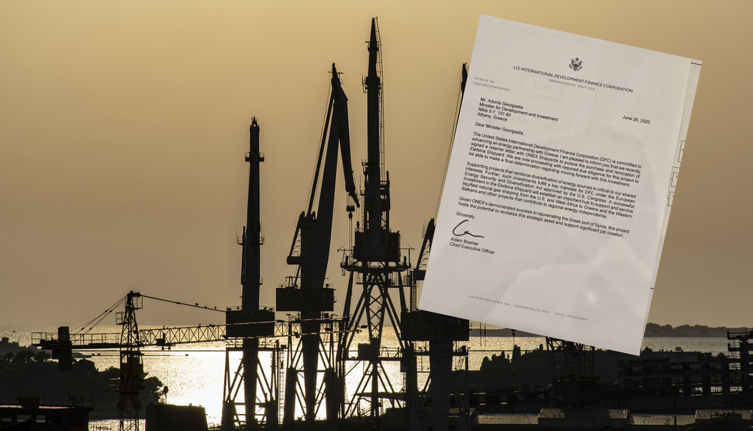 Τι θέλουν να κάνουν στα ναυπηγεία Ελευσίνας οι ΗΠΑ; Μια επιστολή που προκαλεί ερωτήματα