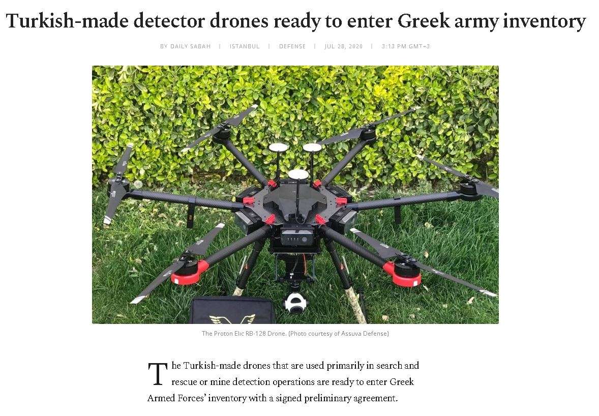 Επιμένουν οι Τούρκοι ότι αγοράζουμε drones made in Turkey!
