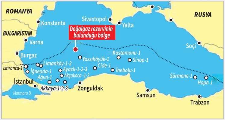 Κοίτασμα φυσικού αερίου στη Μαύρη Θάλασσα που καλύπτει τις ανάγκες της Τουρκίας για 20 χρόνια