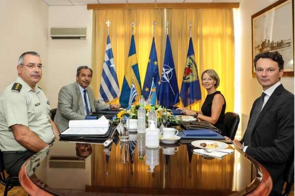 Συνάντηση του Γενικού Διευθυντή Πολιτικής Εθνικής Άμυνας και Διεθνών Σχέσεων με τη πρέσβη της Σουηδίας