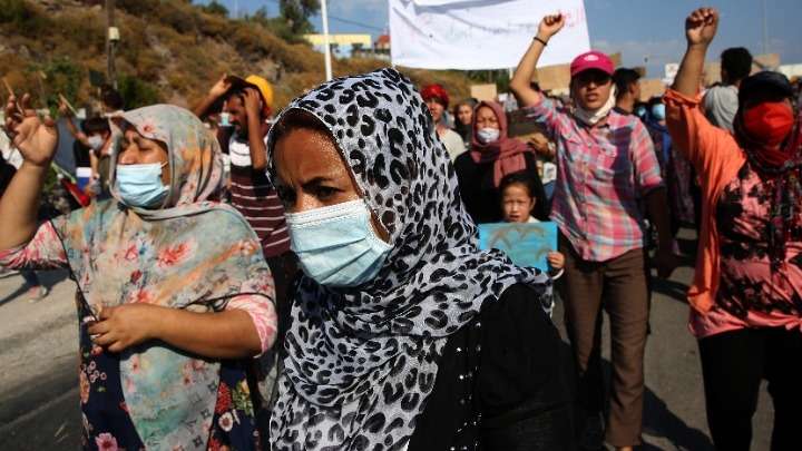Μυτιλήνη: Διαδηλώσεις προσφύγων και μεταναστών