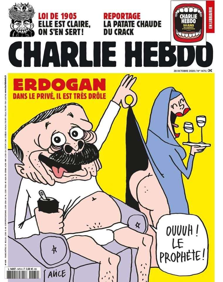 Η Τουρκία κάλεσε τον Γάλλο επιτετραμμένο για εξηγήσεις για το σκίτσο του Ερντογάν στο Charlie Hebdo