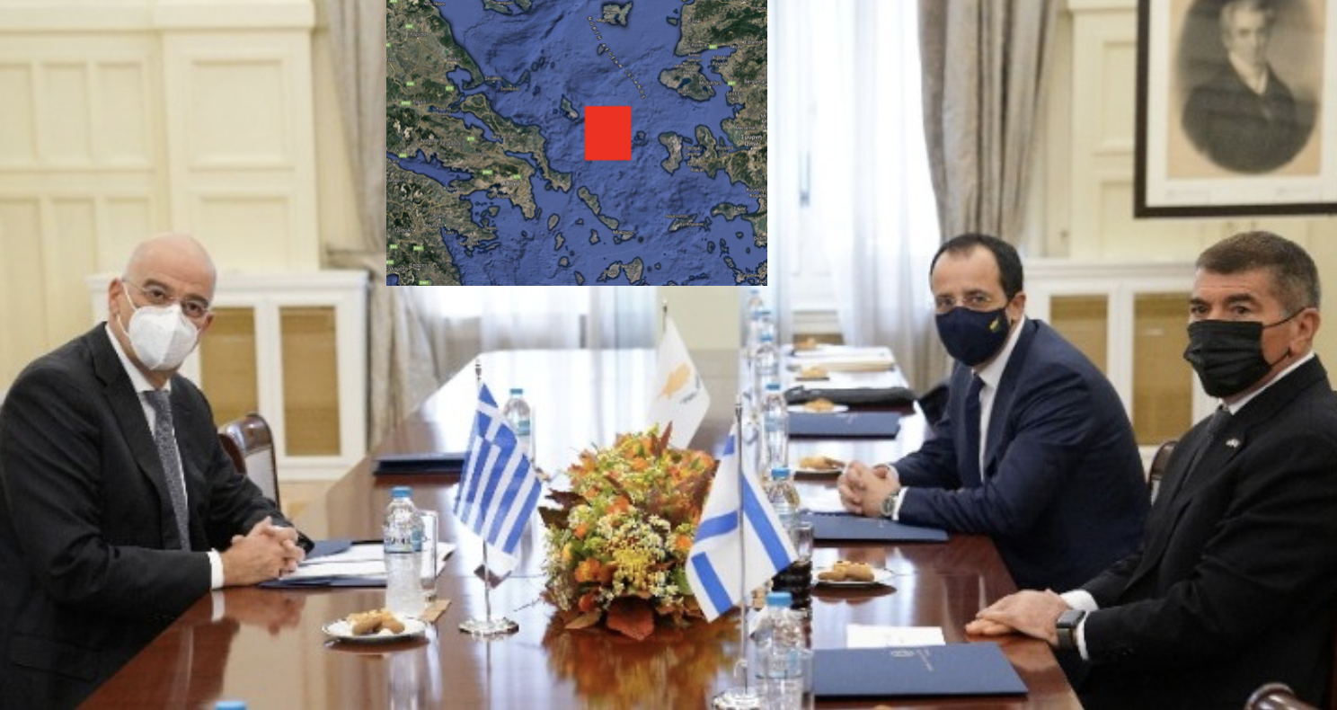 Τριμερής Ελλάδας-Ισραήλ-Κύπρου στην Αθήνα και η τουρκική NAVTEX ...στην Εύβοια