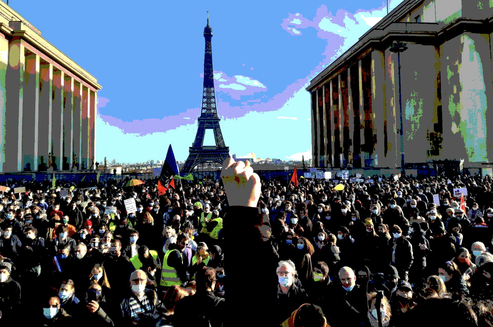 Διαδηλώσεις στο Παρίσι εναντίον του νόμου λογοκρισίας