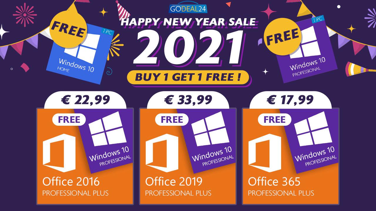 Μοναδικές Προσφορές για την Πρωτοχρονιά σε Microsoft Office & Microsoft Windows 10!
