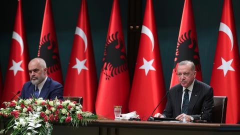 Συμβούλιο Στρατηγικής Συνεργασίας συμφώνησαν Ερντογάν-Ράμα
