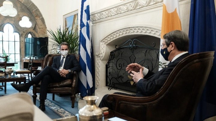 Συνάντηση Αναστασιάδη-Μητσοτάκη: Αυτονόητη υποχρέωση Ελλάδα και Κύπρος να είναι απολύτως συντονισμένες